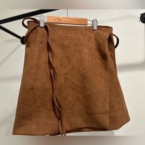 Women’s Pink Lily Suede Skirt